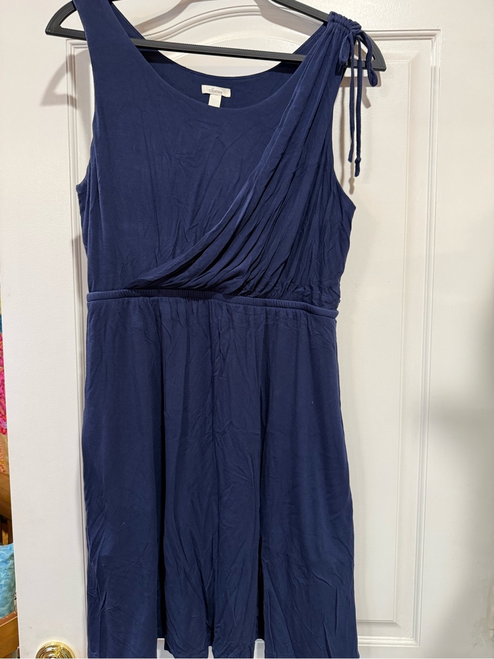 Soma Navy Scoop Neck Top